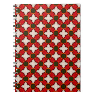 christmas fleece and felt background ornate geomet notebook