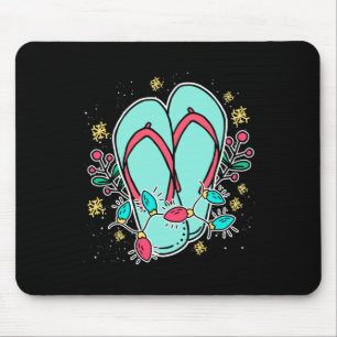 Christmas Flip Flops Hawaiian Summer Christmas In Mouse Mat