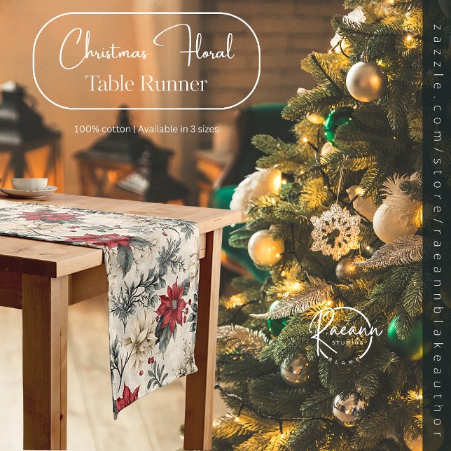 Christmas Floral Design Table Runner (Creator Uploaded)