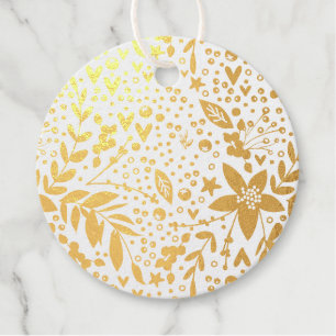 CHRISTMAS Floral GIFT Favour Tags