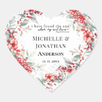 Christmas Floral Inspirational Bible Wedding Heart