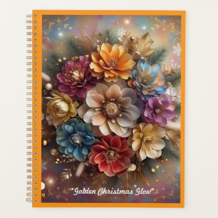"Christmas Floral Sparkle" Planner