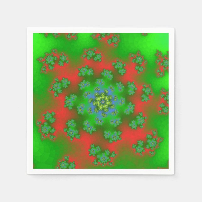 Christmas Floral Sprinkles Napkin (Front)