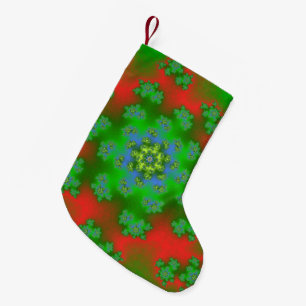 Christmas Floral Sprinkles Small Christmas Stocking