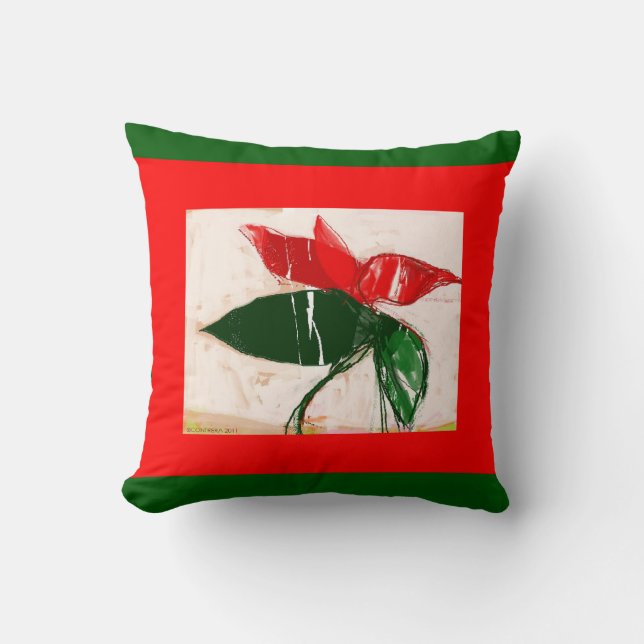 Christmas Flower Cushion (Front)