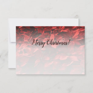 Christmas Flower Custom Photo Congratulations Card