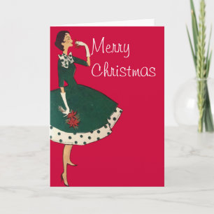 Christmas Flower Holiday Card