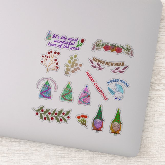 CHRISTMAS FLOWERS AND LEAVES (Detail)