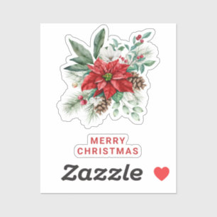 Christmas flowers Bouquet Red And White