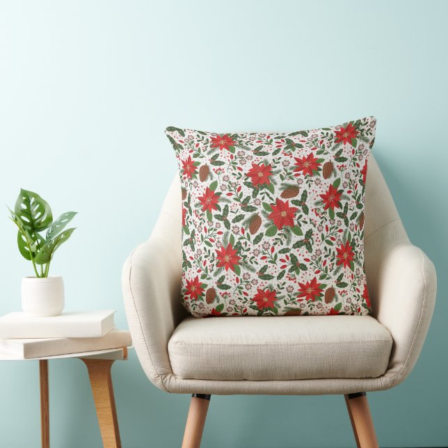 Christmas flowers cushion (Chair)