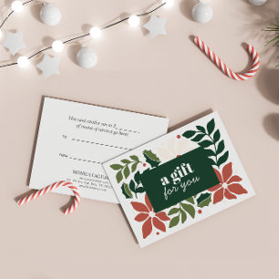 CHRISTMAS FLOWERS RED GREEN CREAM SPECIAL