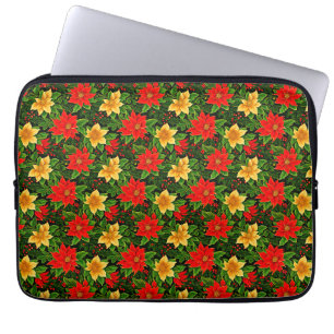 Christmas Flowers Seamless Pattern-69956 Laptop Sleeve