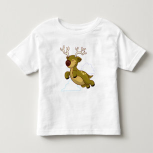 Christmas Flying Reindeer Toddler T-Shirt