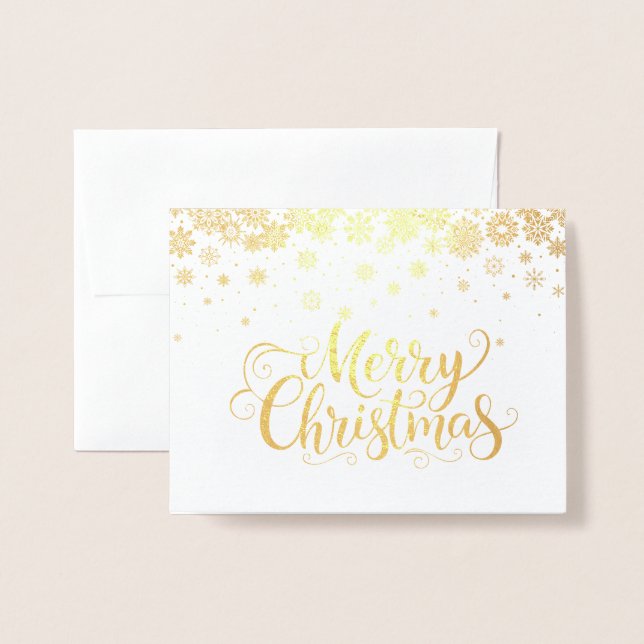 Christmas Foil Card (Front With Envelope)