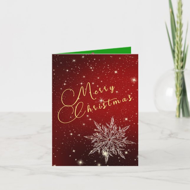 Christmas Folded Announcement Card (Front)