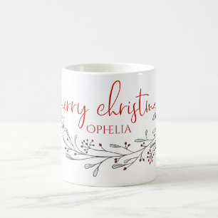 Christmas Foliage and Berries Coffee Mug