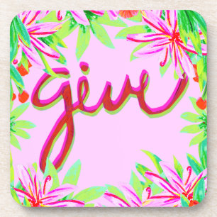 Christmas Foliage - Give Coaster