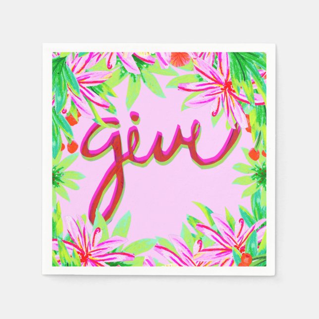 Christmas Foliage - Give Napkin (Front)