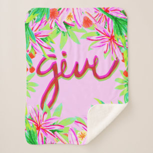 Christmas Foliage - Give Sherpa Blanket