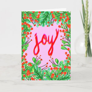 Christmas Foliage - Joy Holiday Card