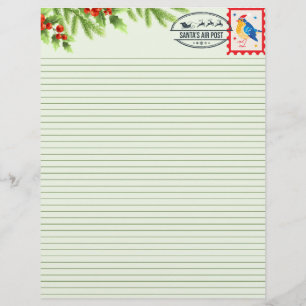 Christmas Foliage Lined Paper