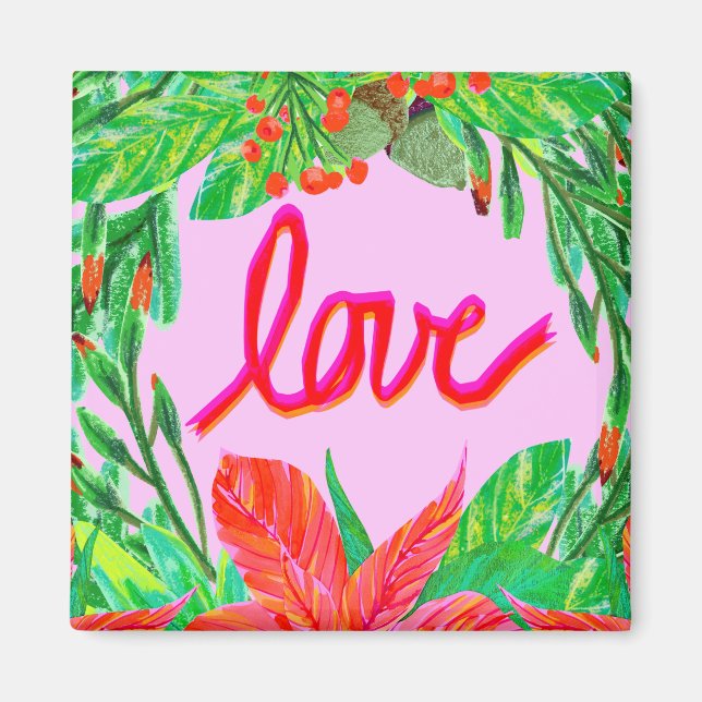 Christmas Foliage - Love Magnet (Front)