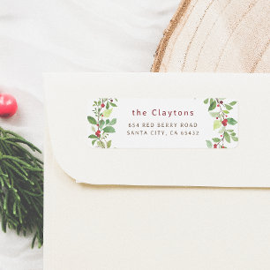 Christmas Foliage & Red Winter Berries Family Name