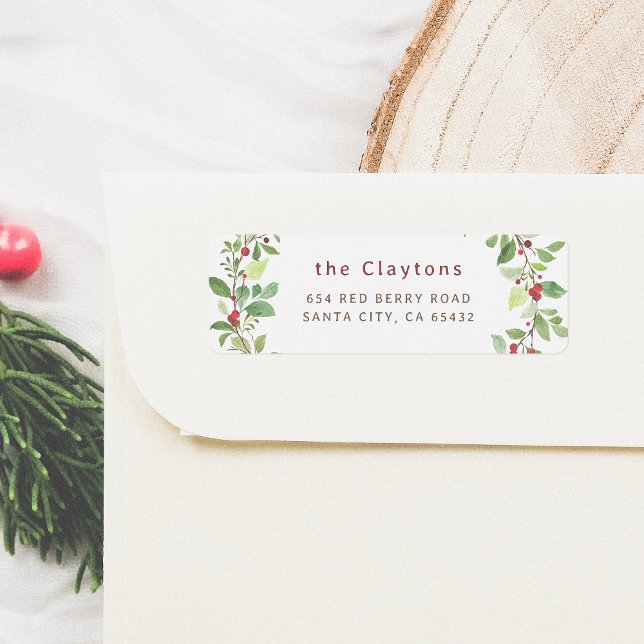 Christmas Foliage & Red Winter Berries Family Name (Creator Uploaded)