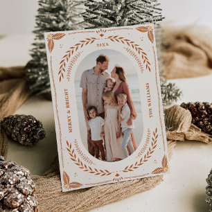 Christmas Folk Art Holiday Photo Card