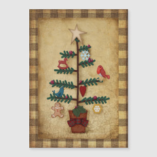 Christmas   Folk Art Tree and Felt Ornaments