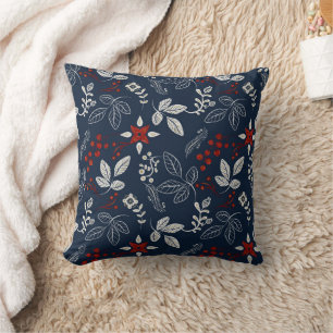 Christmas Folk Botanicals Cushion