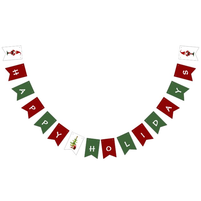 Christmas Folk Whimsey Bunting (All)
