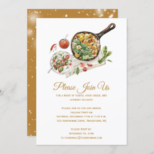 Christmas Food Display Party Invitation
