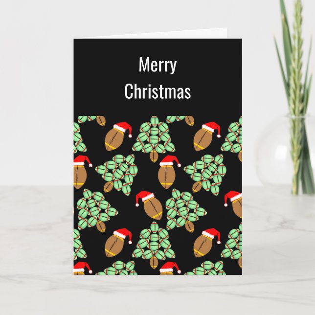 Christmas Football Christmas Card (Front)