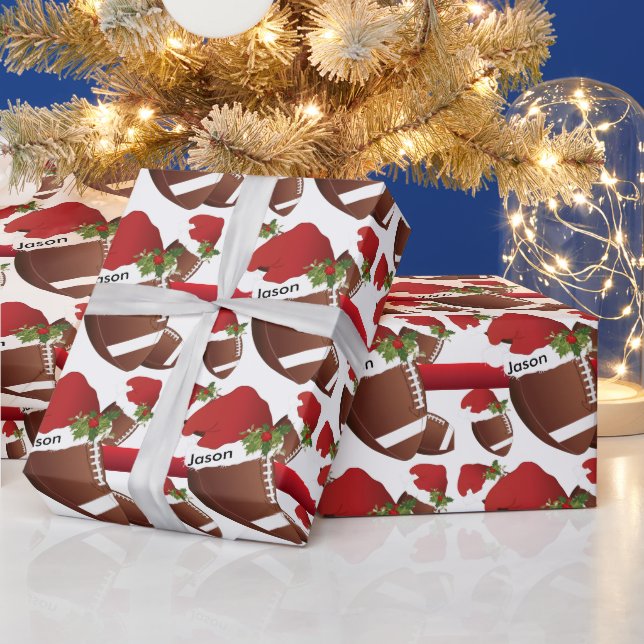 Christmas Football | DIY Text Wrapping Paper (Holidays)