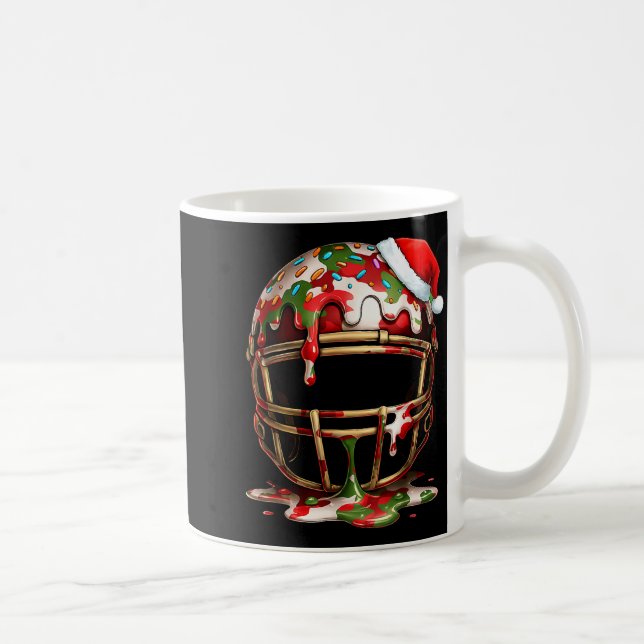 Christmas Football Drip Boys Ice Cream Drip Camo S Coffee Mug (Right)