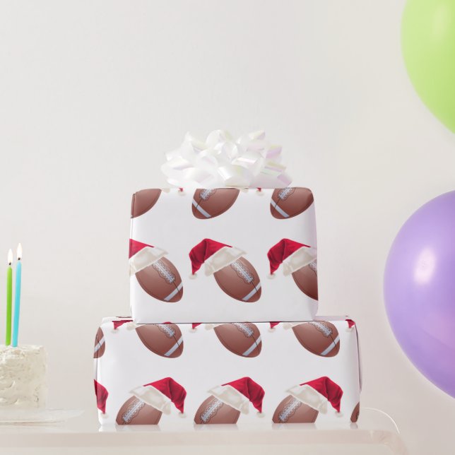 Christmas Football Funny Santa Holiday Wrapping Pa Paper (Party Gifts)