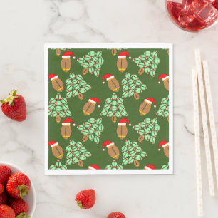 Christmas Football  Napkin