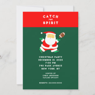 Christmas Football Party Invitation