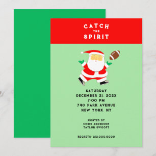 Christmas Football Party Invitation