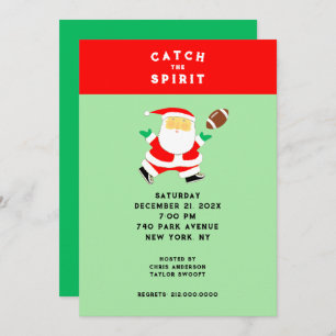 Christmas Football Party Invitation