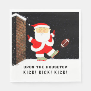 Christmas Football Party Napkin