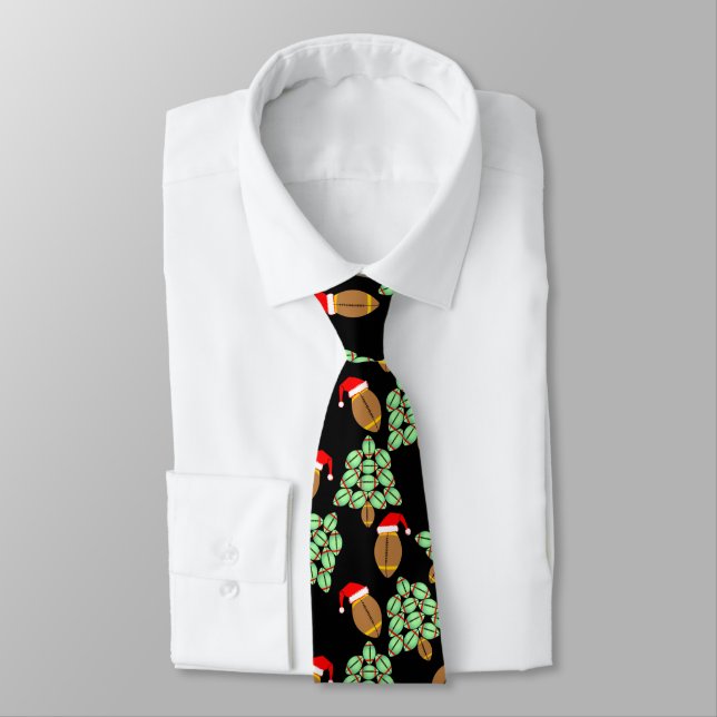  Christmas Football Tie (Tied)