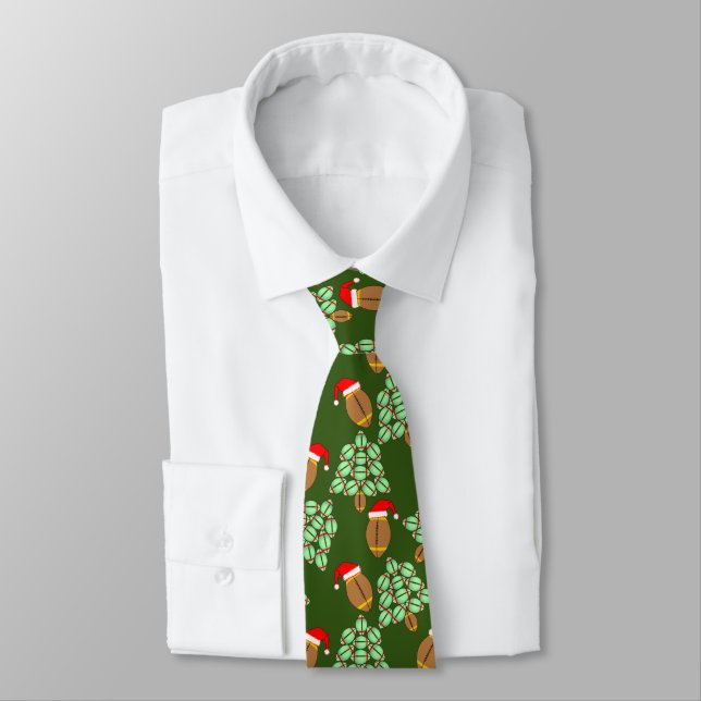 Christmas Football Tie (Tied)