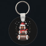 Christmas Footll Snowman Kids Footll Christmas Wom Key Ring<br><div class="desc">Christmas Footll Snowman Kids Footll Christmas Women Men</div>
