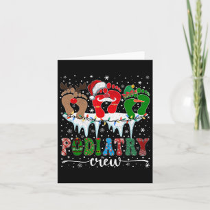 Christmas Footprint Doctor Podiatrist Podiatry Cre Card