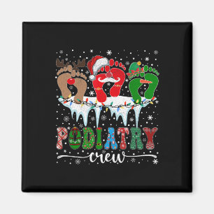 Christmas Footprint Doctor Podiatrist Podiatry Cre Magnet