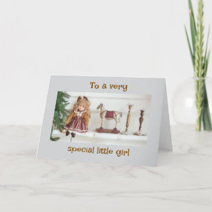 CHRISTMAS FOR A "SPECIAL LITTLE GIRL" CARD
