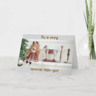 CHRISTMAS FOR A "SPECIAL LITTLE GIRL" CARD