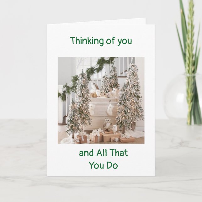 CHRISTMAS FOR A VERY SPECIAL PERSON IN MY LIFE CARD (Front)